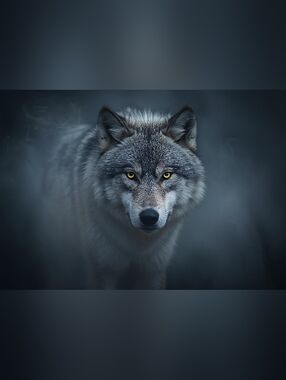 Custom Fridge Magnet Wolf Decor